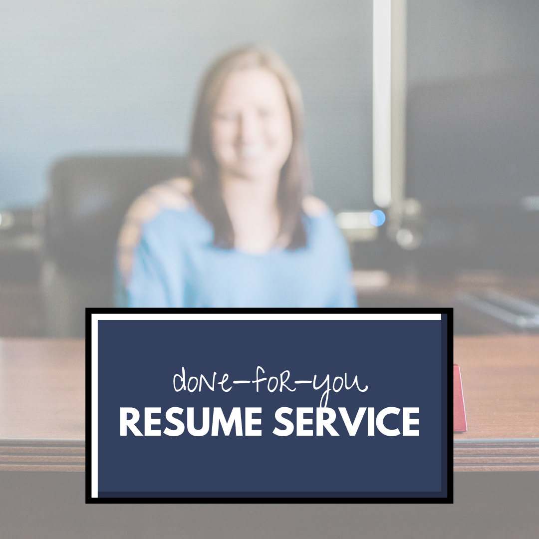 Done-for-you Resume Service