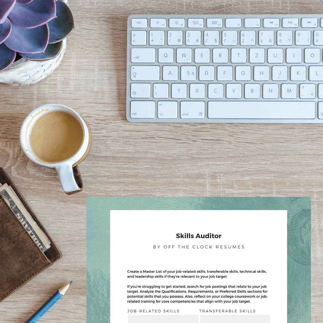 Do-it-yourself Resume, Resume Targeting Checklist