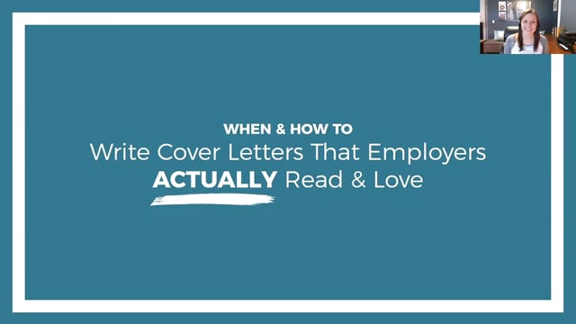 Load video: When &amp; How To Write Cover Letters Employers Actually Read &amp; Love