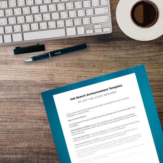 Job Search Announcement Template