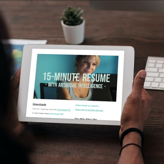 15-minute Resume With ChatGPT