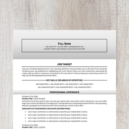 15-minute Resume With ChatGPT Template - Bold Neutral 