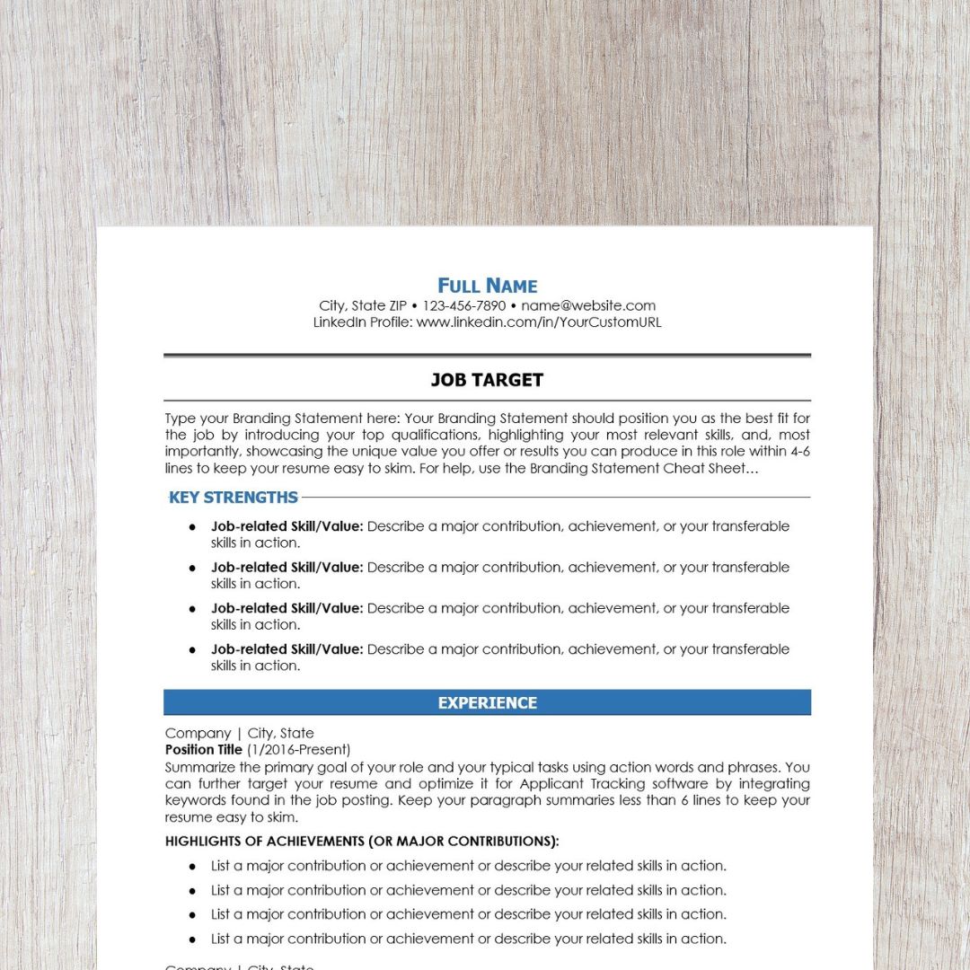 Minimalist Resume Template