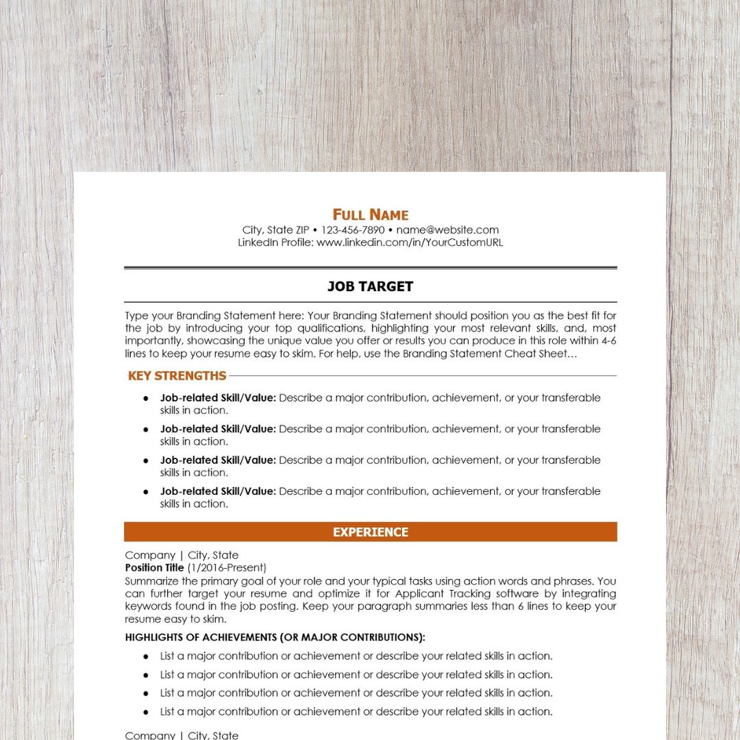 Minimalist Resume Template