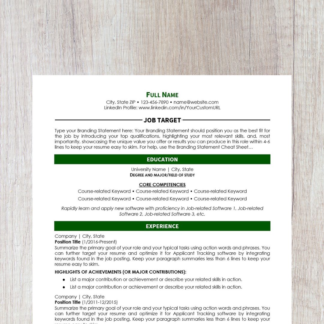 Minimalist Resume Template