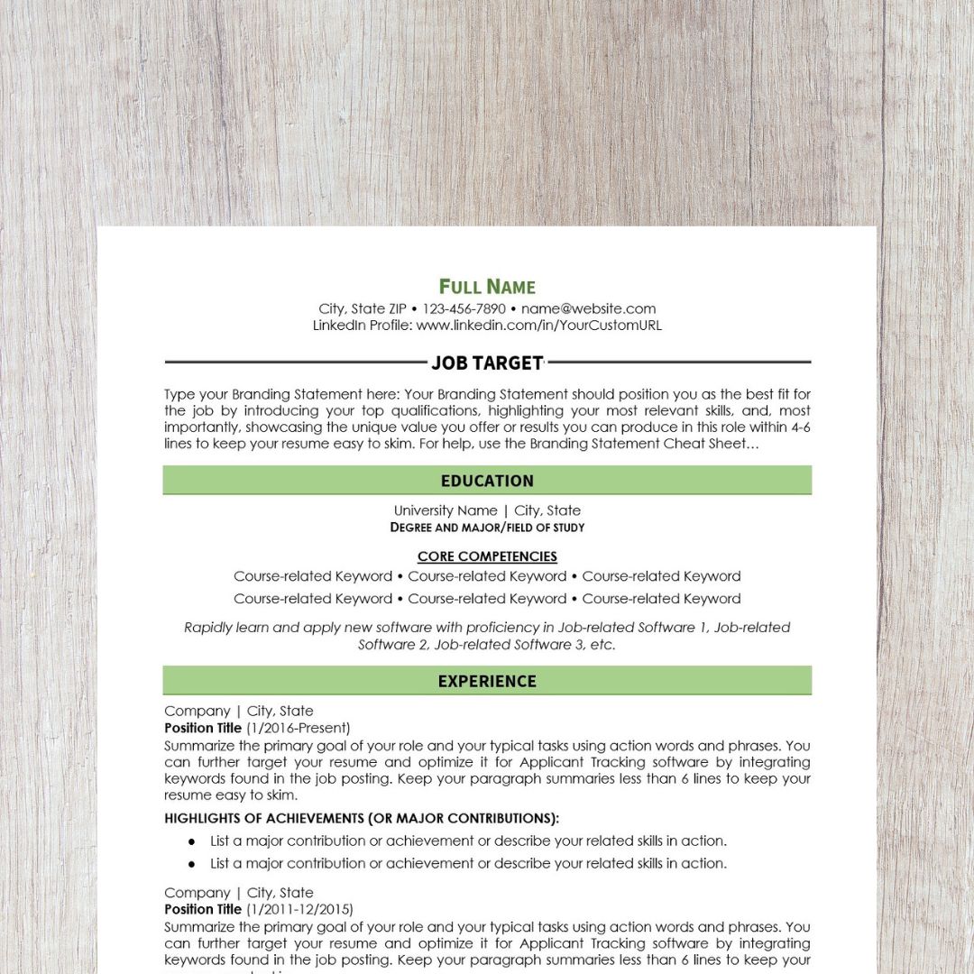 Minimalist Resume Template