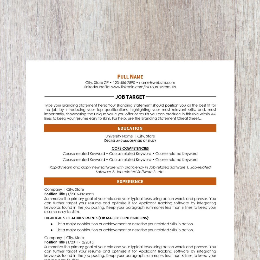 Minimalist Resume Template