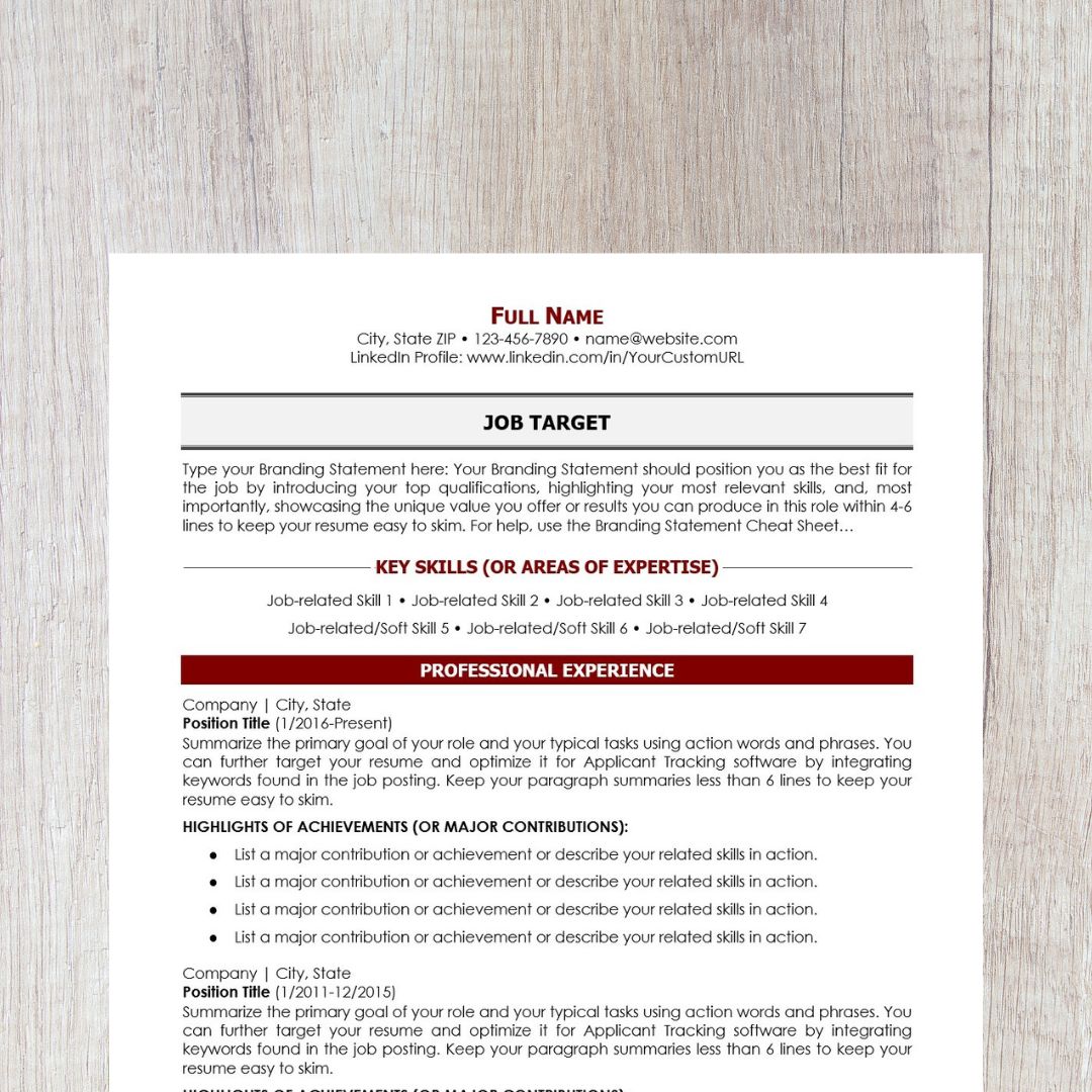 Minimalist Resume Template