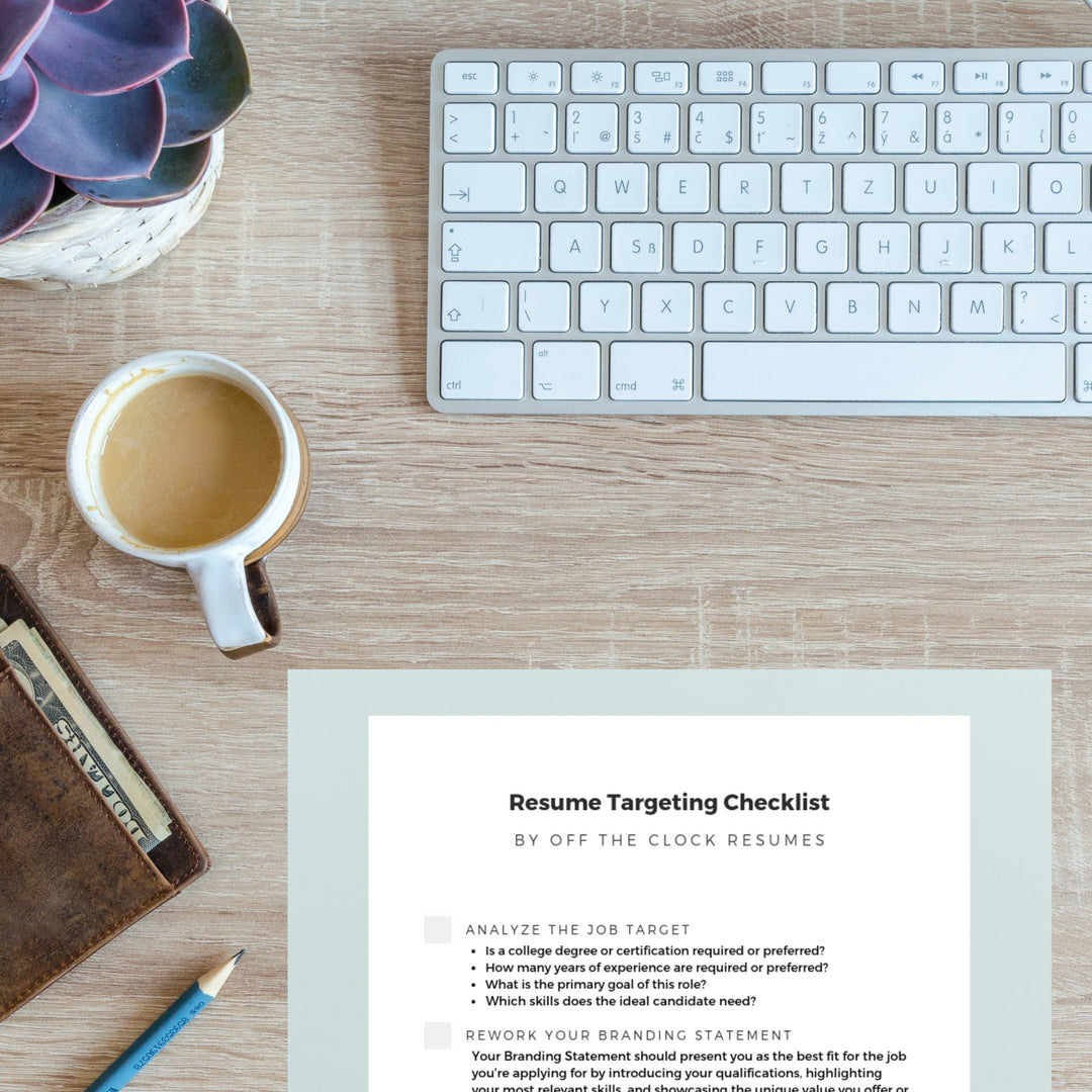 Resume Targeting Checklist